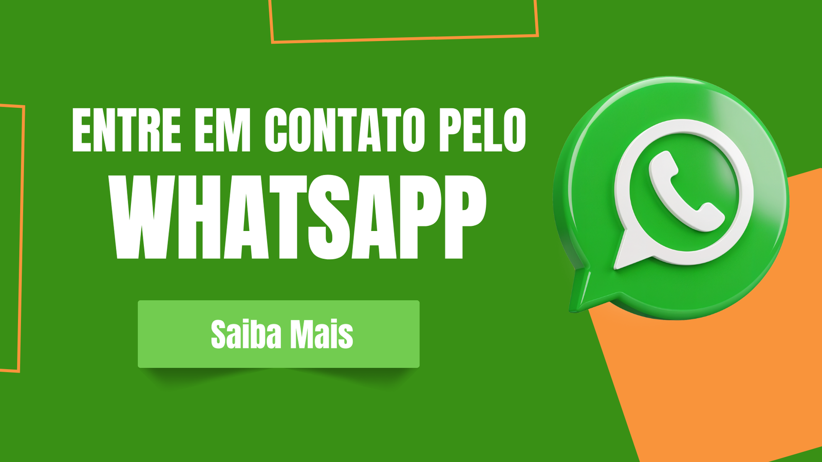 Botão de contato via WhatsApp para empresas, ideal para aplicar um plano de marketing digital pequenas empresas com atendimento direto.